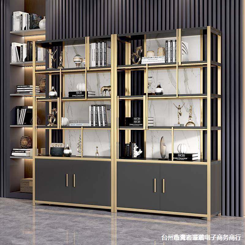 轻奢博古架现代铁艺书架客厅置物架落地办公室隔断书柜金属展示架,特色手工艺,其他特色工艺品,淘宝优惠券,粉丝福利购,淘宝优惠卷
