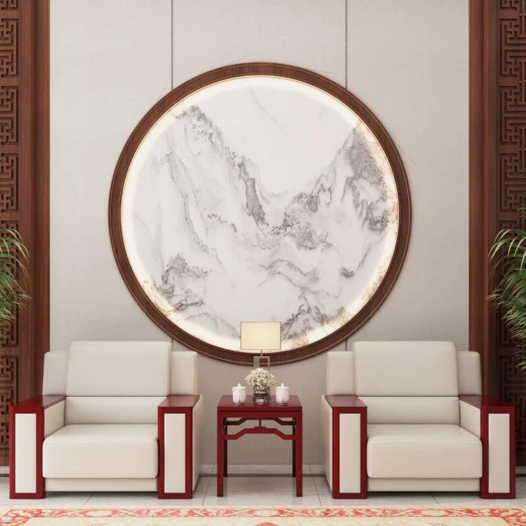 会议沙发贵宾公务行政接待真皮布艺商务会客区洽谈办公单人位白色