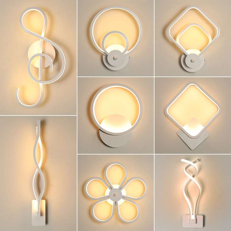 2019年新款简约后现代壁灯客厅电视柜走廊过道灯led卧室床头灯