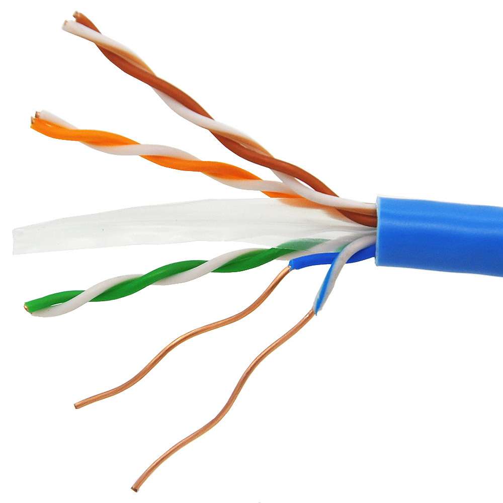超六类网线 cat6千兆非屏蔽23AWG全铜双绞线 阻燃网络线缆