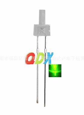 LED发光二极管F2/2MM高平头透明长脚白发红蓝绿白光LED直插灯珠