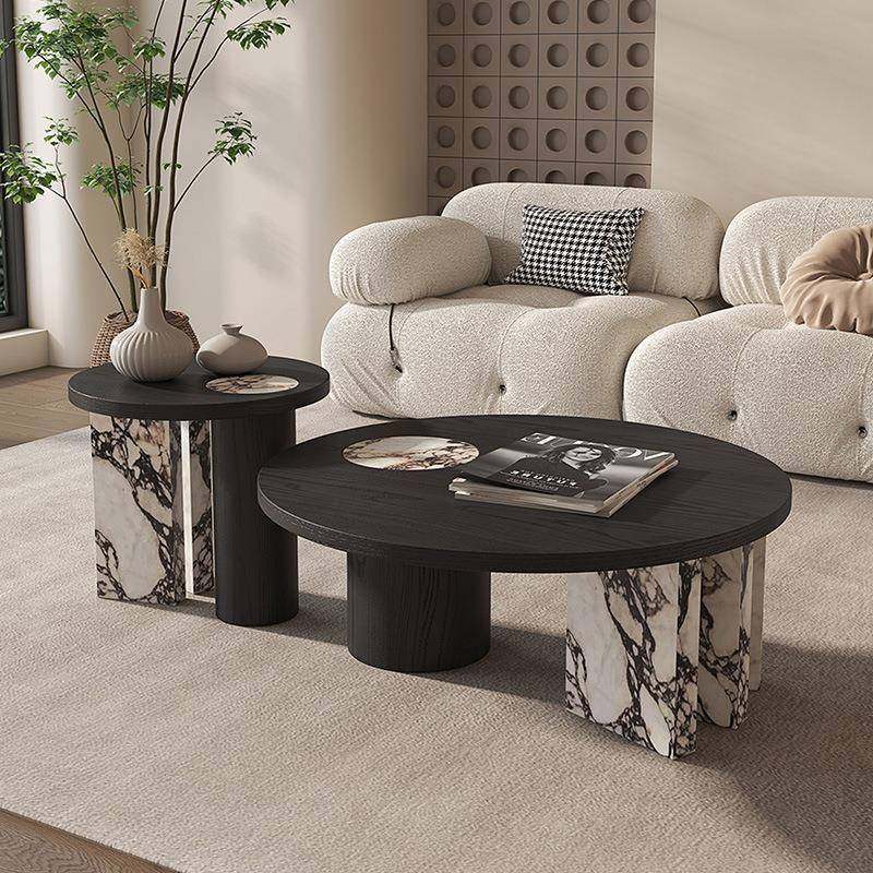 意式极简宝格莉岩板圆形茶几中古风设计师高级感茶几高低组合,自行车/骑行装备/零配件,更多零件/配件,淘宝优惠券,粉丝福利购,淘宝优惠卷