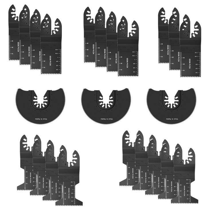 23件万用宝锯片开口型修边机家用木工金属锯片快装接头