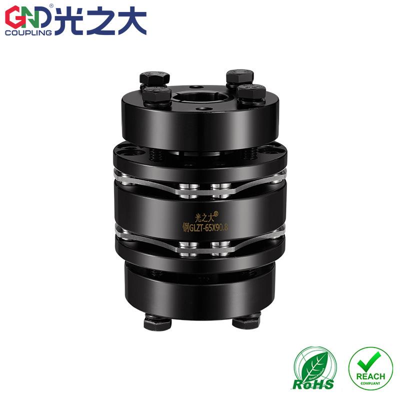 光之大45不锈钢弹性膜片机器八螺丝胀套滚珠黑色丝杆连轴器连接器