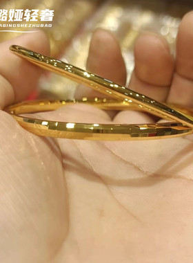 铜合金古法传承马赛克双环手镯