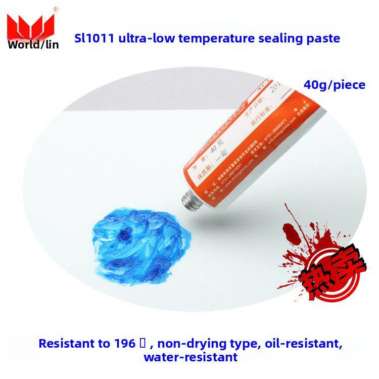 低温零下-200℃液氮液氧耐腐蚀特种设备半干型液态密封胶水SL1011