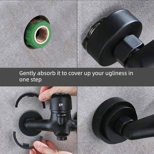 装饰盖子遮丑水龙头出水口下水管道封堵盖板遮挡卫生间阀墙洞