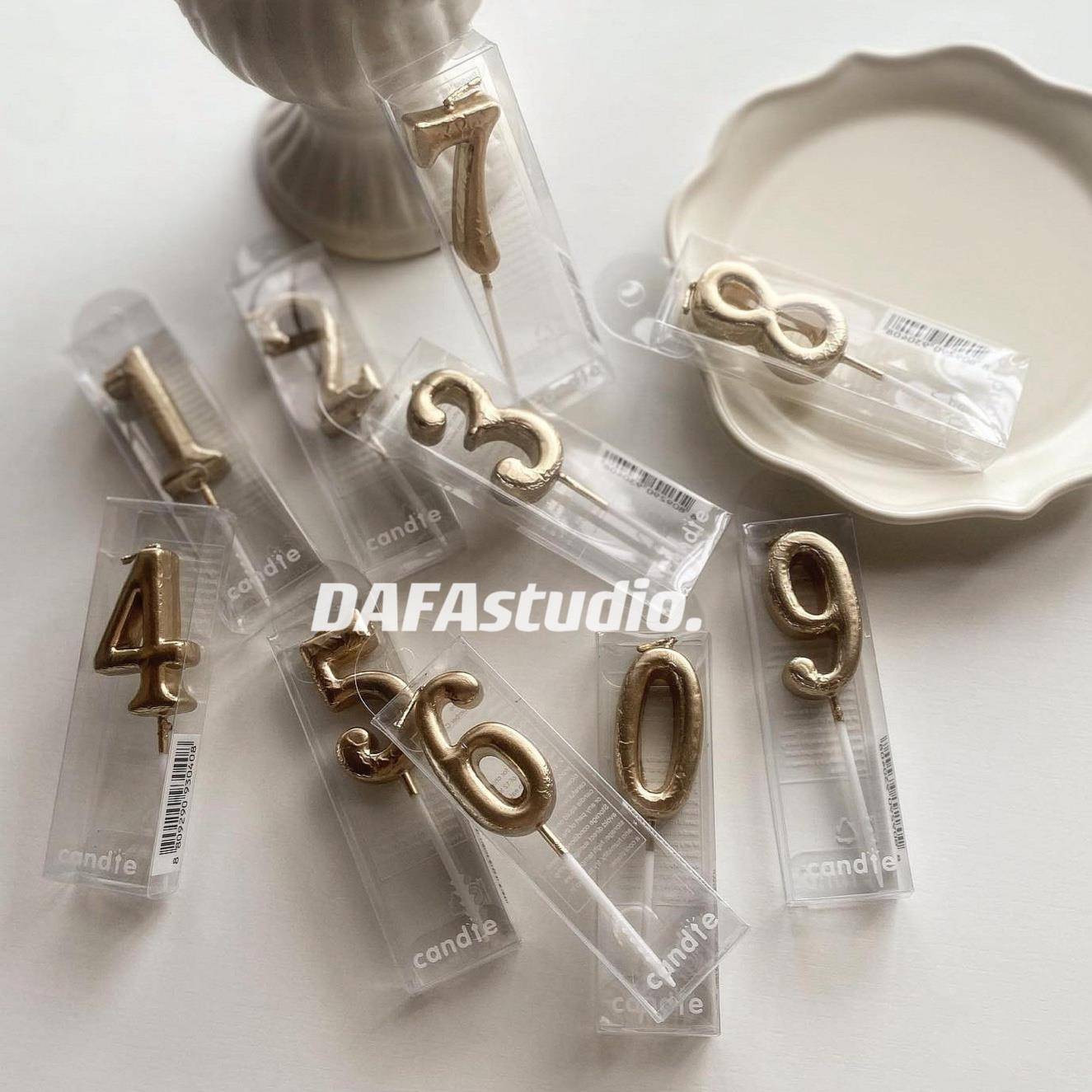 ins简约高级香槟金生日数字蜡烛氛围生日照装饰岁数蜡烛蛋糕装饰