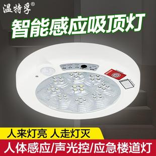 温特孚LED感应吸顶灯声光控红外线人体感应灯智能走廊玄关楼道灯