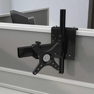升降显示器屏风挂架电脑屏幕挂架工位挂架办公屏风桌 显示器支架
