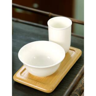 行家茶具闻香杯 品茗杯 杯垫三件套 陶瓷功夫茶具茶道茶艺文创
