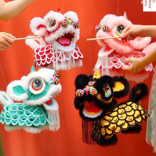 2025中秋非物质文化遗产狮子灯笼儿童家庭手工DIY材料包全国流行