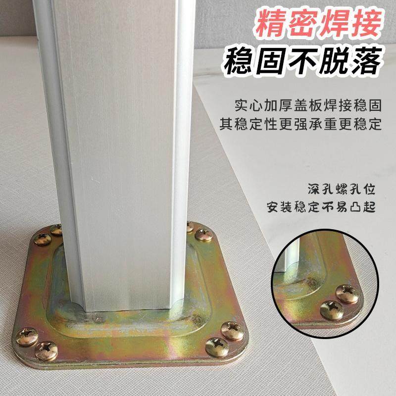 方形桌腿支架轻奢柜脚通用型可调节桌脚吧台柱办公桌支撑加固脚垫