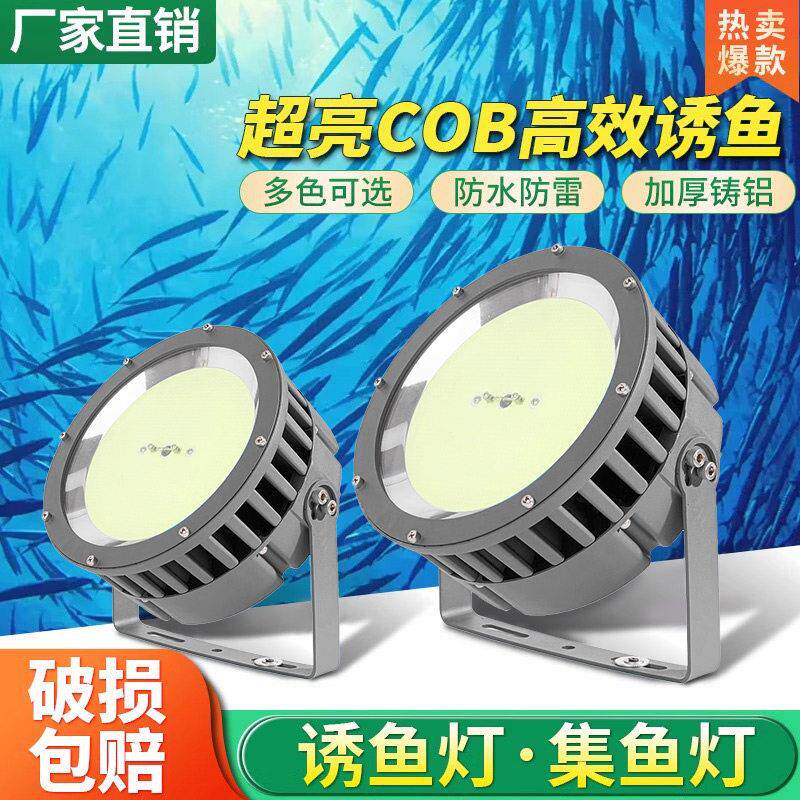 户外防水LED船用诱鱼聚鱼集鱼灯220V大功率防水海钓鱿鱼灯捕鱼灯