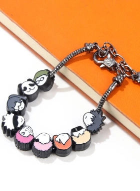 咒术回战手链五条悟虎杖悠仁宿傩钉崎伏黑惠卡通人物吊坠手链