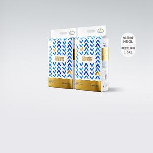 2包装 超薄尿不湿纸尿裤 Plus拉拉裤 碧芭宝贝bibabebe盛夏PRO金装