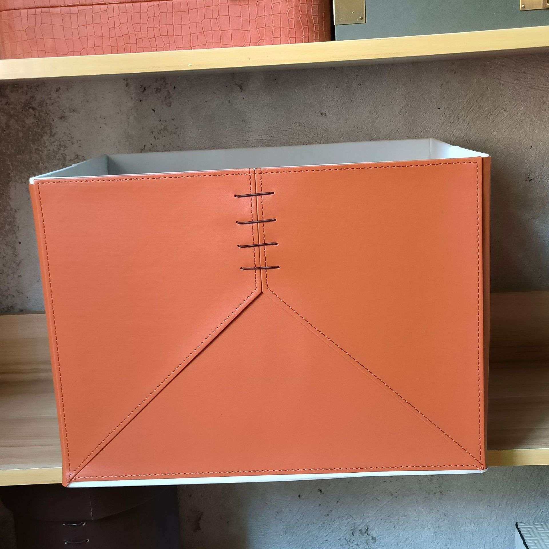 简约皮革收纳盒收纳筐抽屉式衣柜衣物折叠收纳箱样板间装饰品摆件,包装,电子元器件包装,淘宝优惠券,粉丝福利购,淘宝优惠卷