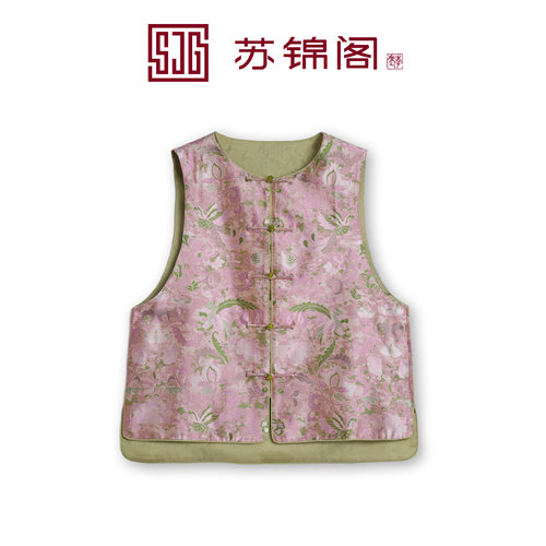 苏锦阁100桑蚕丝轻奢小众马甲