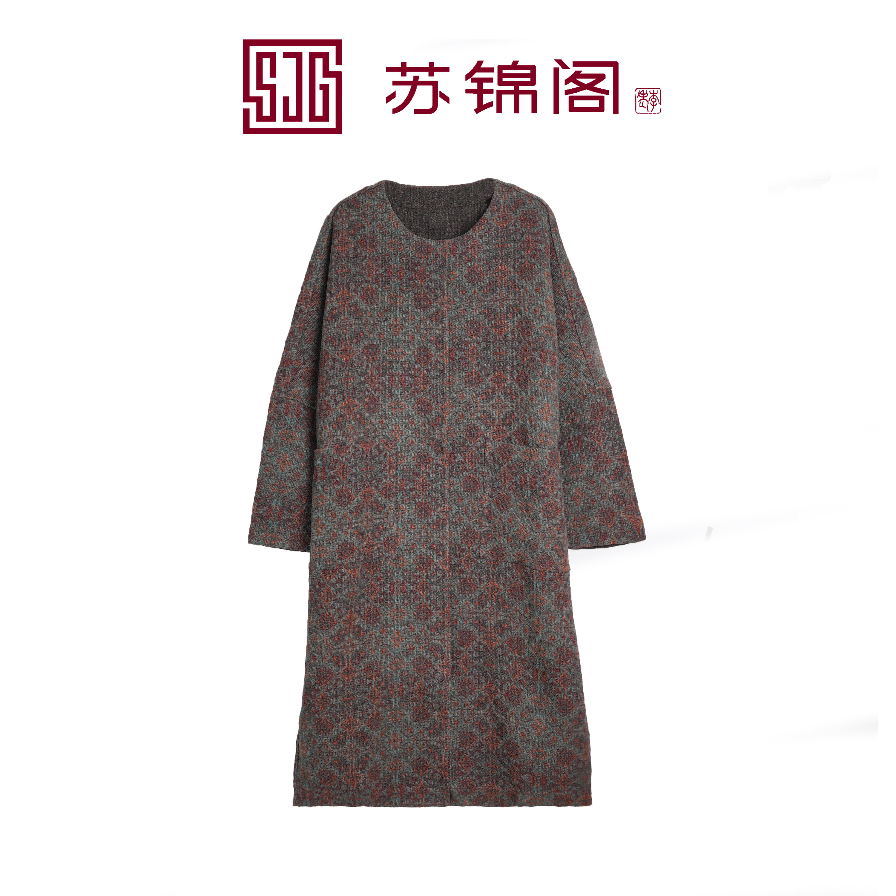 苏锦阁袍子桑蚕丝新中式加厚风衣