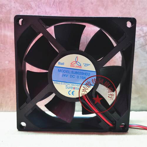 议价台湾三巨SJ8025HD2SJ8025HD18025DC12V24V滚珠散热风机风扇