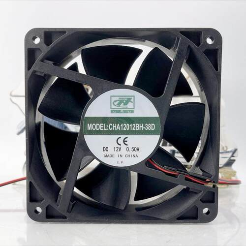 议价全新CACCHA12012BH-A38BD12V0.7A2线12CM印刷机收纸台风扇
