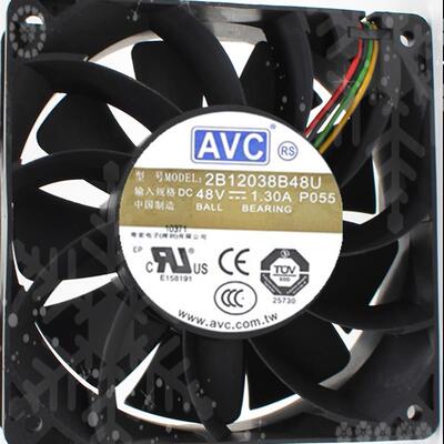 议价AVC1203848V1.3A12CM12厘米变频器大风量风扇2B12038B48U