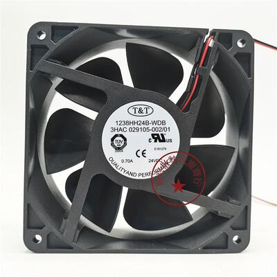 议价全新T&T1238HH24B-WDBDC24V0.70A12038变频器ABB散热风扇
