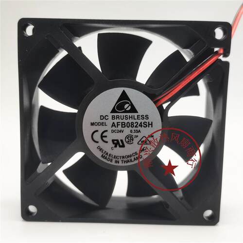 议价全新Delta台达AFB0824SH802524V0.33A8CM3线变频器散热风扇