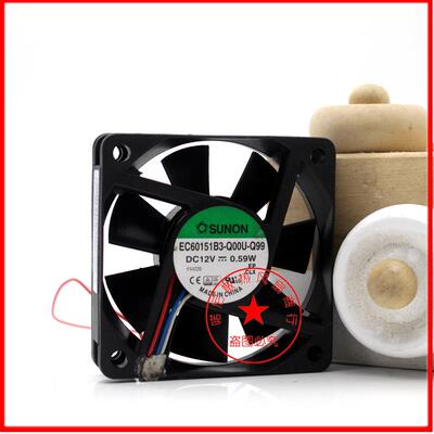 议价EC60151B3-Q00U-Q99SUNON建准601512V6厘米/CM静音散热风扇