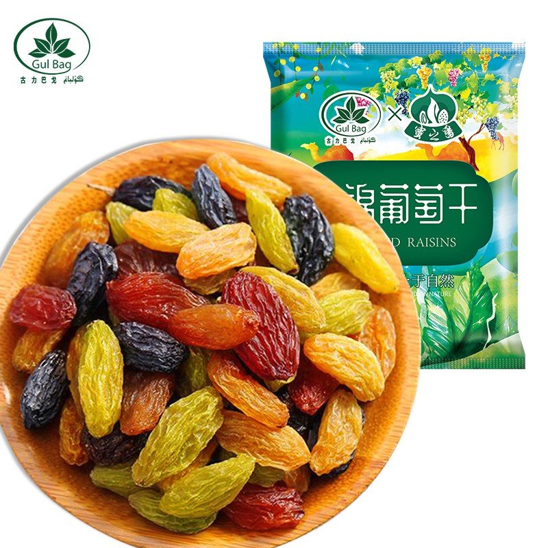 新疆吐鲁番混合多色什锦葡萄干25g*30袋