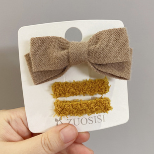 【左斯斯】圣诞新年红色儿童发饰套装女童宝宝蝴蝶结发卡头饰发夹