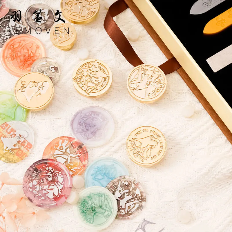 火漆印章光遇游戏同人学生手账DIY装饰火蜡印套装信封请柬贺卡