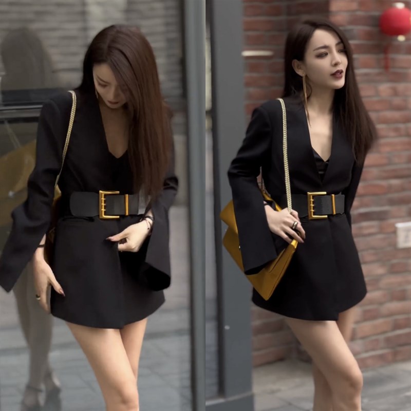收腰气质款袖口开叉V领西装外套女2024年夏季新款高级感气质西服