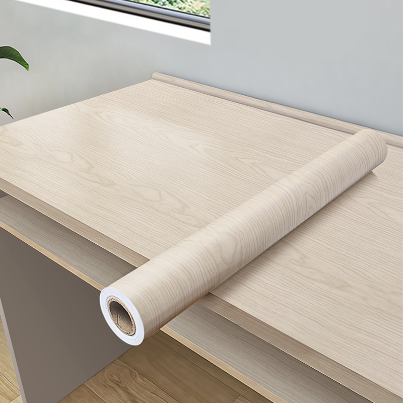 桌面贴纸翻新专用加厚防水防油木纹贴纸自粘仿木宿舍桌子书桌改造