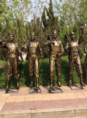定制知青雕塑玻璃钢大学生下乡人物系列雕像铸铝怀旧复古大型摆件