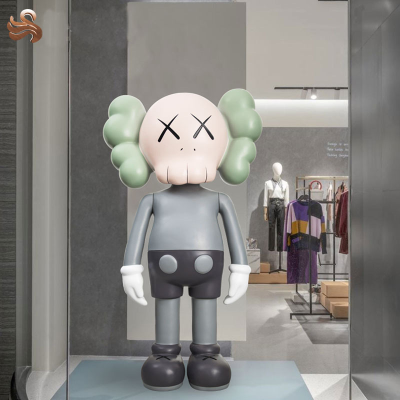 卡通kaws暴力熊站立大模型摆件客厅电视旁装饰门口迎宾落地潮流