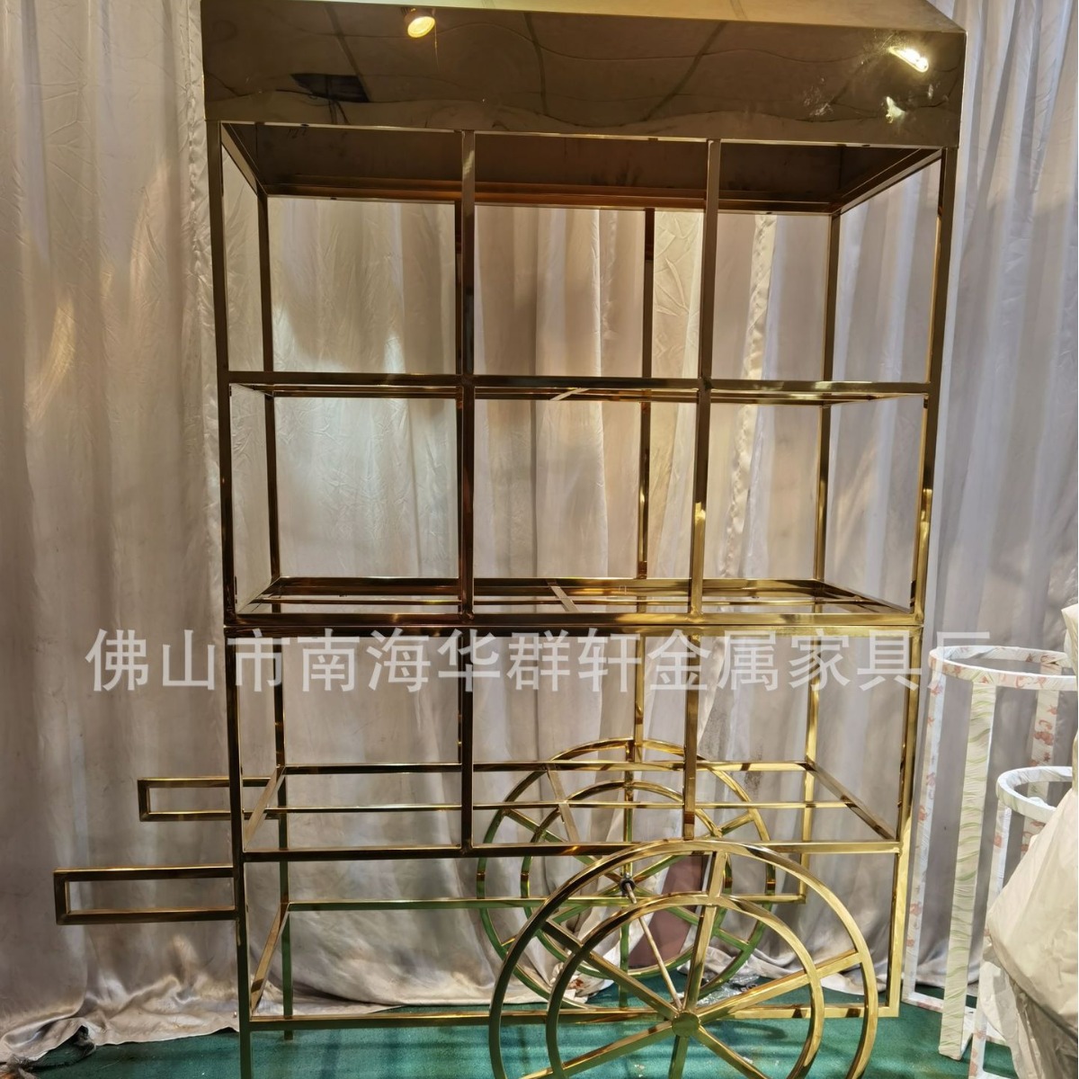 布置婚礼婚庆道具屏风拱门手推车背景舞台圆环摆件花车户外装饰