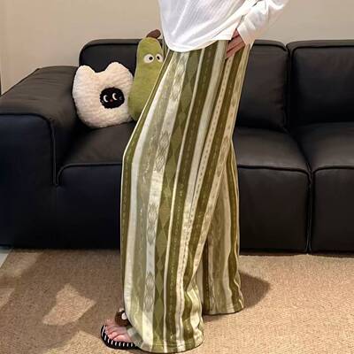 人造棉绸遛弯凉凉裤女夏日轻薄新