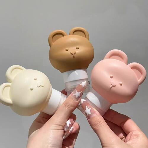 小熊硅胶分装瓶化妆品啫喱防漏