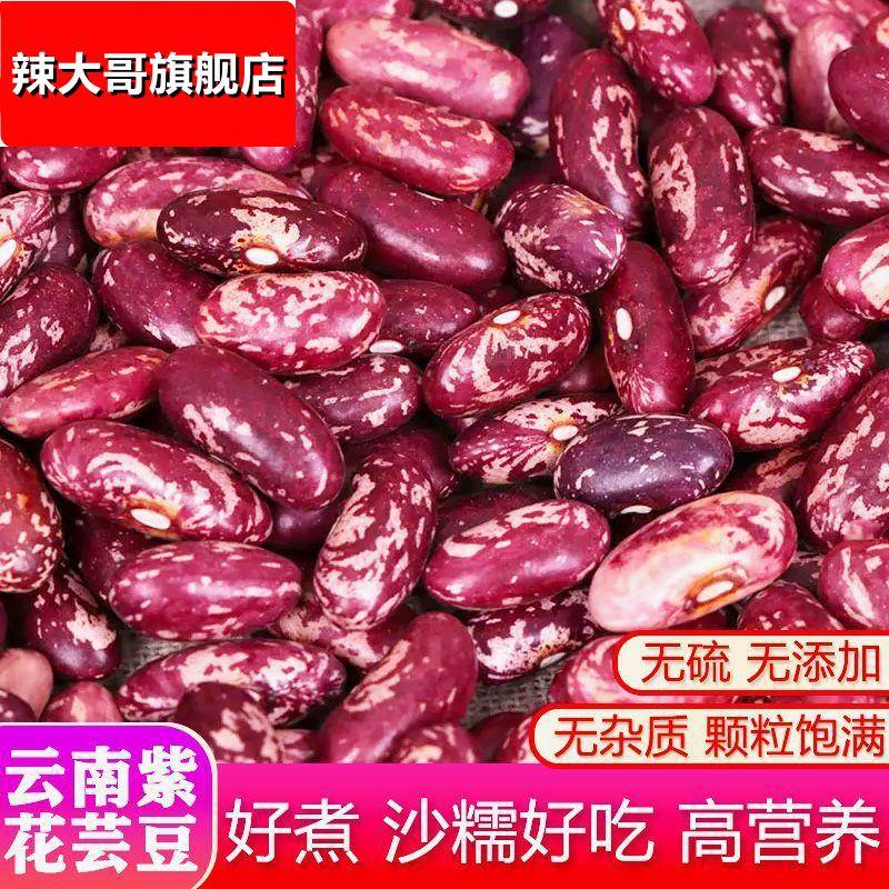 今年花芸豆5斤特价东北芸豆红花芸豆包豆馅大碴粥专用饭豆花腰豆