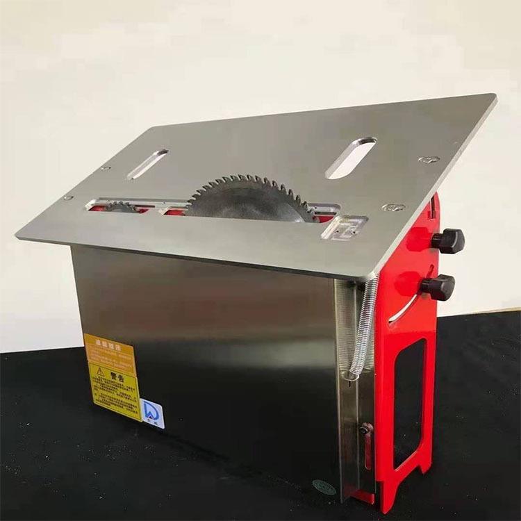 纯不锈钢木工家装无尘子母推台锯可折叠双隐形滑轨装修子母锯