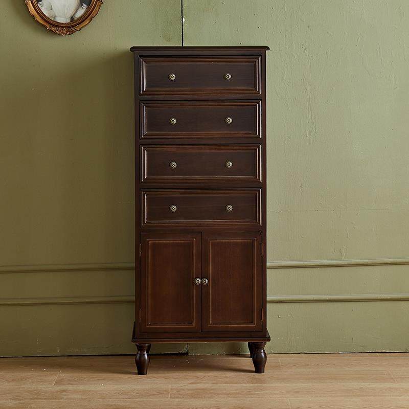 酸枝木色斗柜客厅边柜简易多功能储物柜胡桃色带门收收纳柜纯实木,住宅家具,斗柜,淘宝优惠券,粉丝福利购,淘宝优惠卷