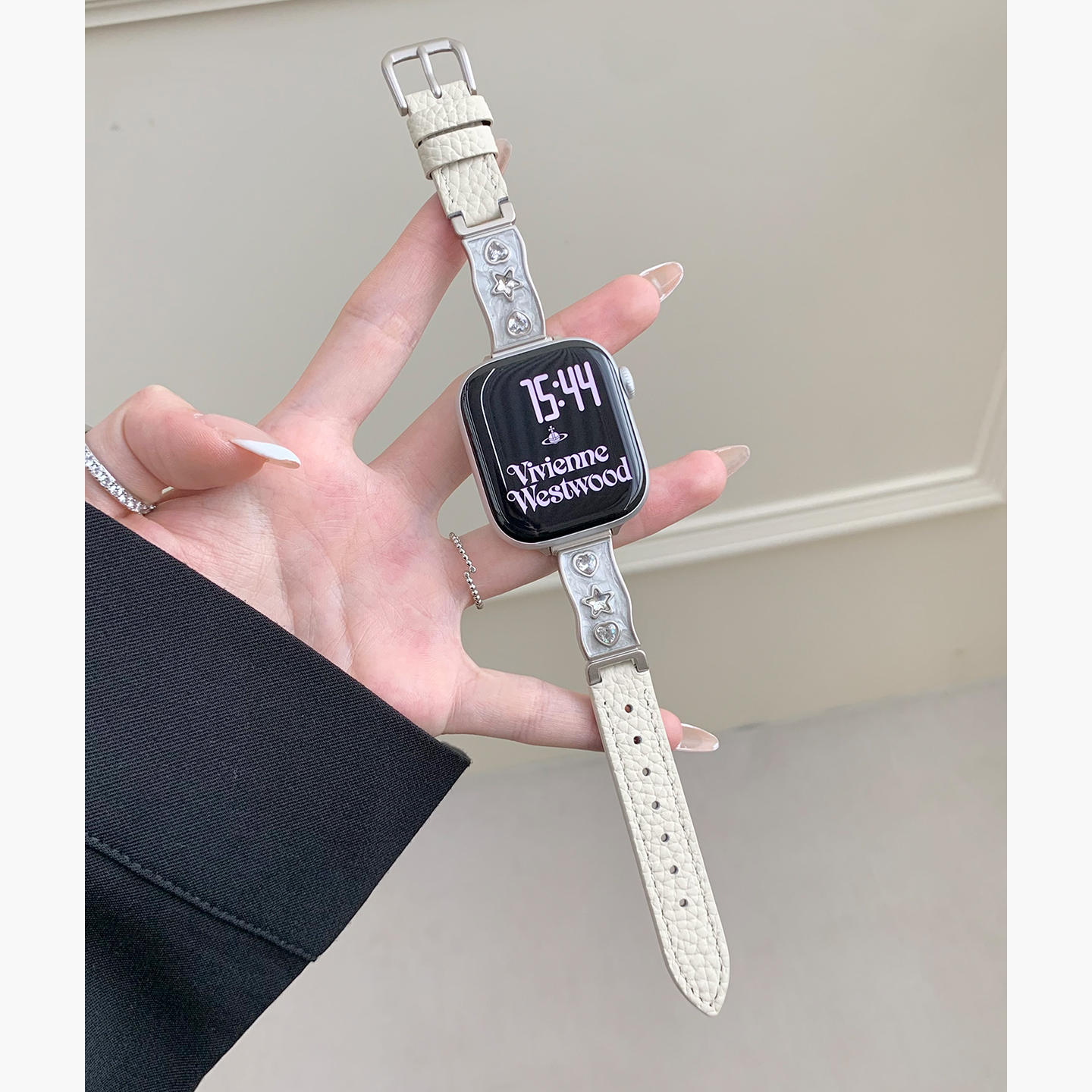 适用iWatch滴油真皮高级感表带