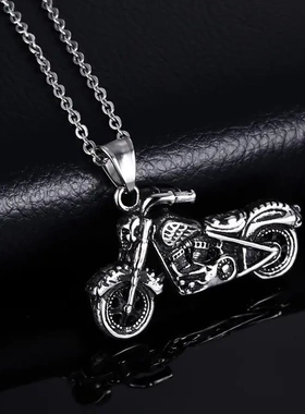热卖新款摩托车自行车几何十字链项链复古吊坠饰品工厂直销