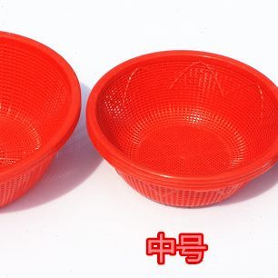 包邮大中小号圆形塑料箩筐 草莓篮 杨梅篮子 采摘篮筐 沥水米箩筛