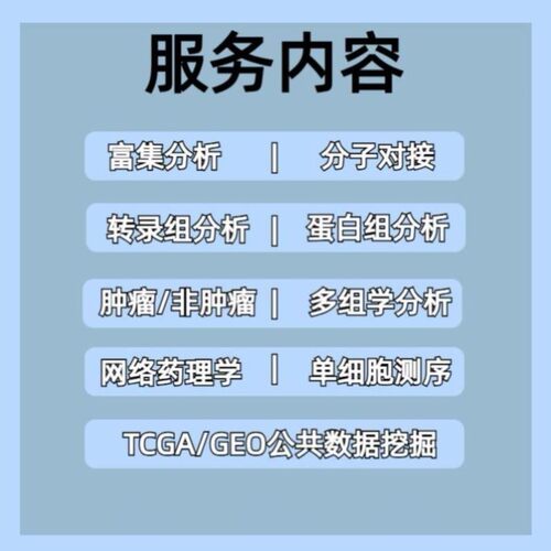 生信分析服务 GEO 数据挖掘 TCGA 单细胞测序 空间转录组 基因组