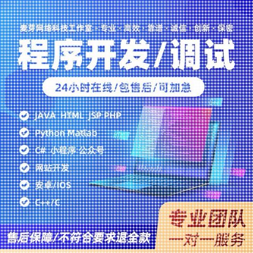 java代码调试编写编程接单代做程序开发设计python代码问题解决