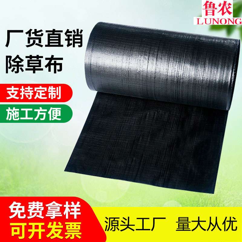 厂家供应黑色防草布pp除草布抗老化农用地布果园除草地布防草地布