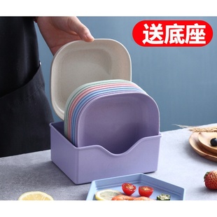 小麦秸秆吐骨碟子家用小盘碟糖果点心盘子餐桌骨头碟垃圾盘沙拉碗