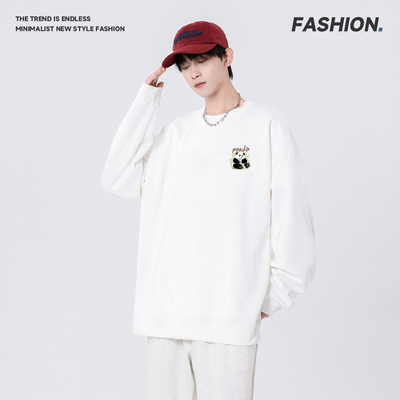 小众设计2025秋冬新款街头风宽松卫衣印花长袖日常通勤百搭休闲